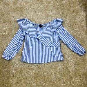 Blue and White Shirt